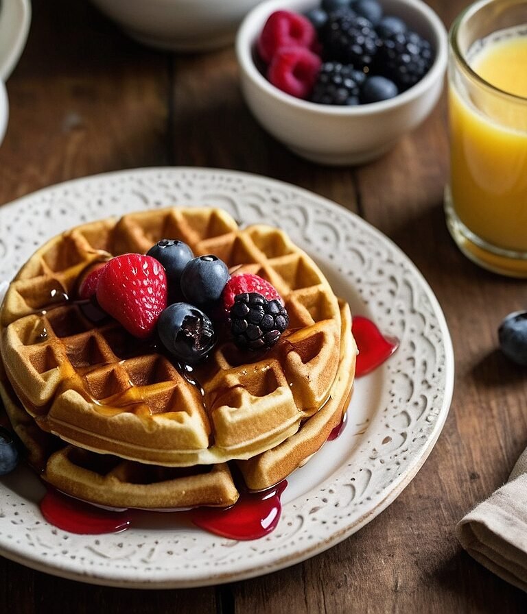 Almond flour waffles