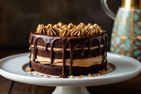 Peanut butter chocolate cake