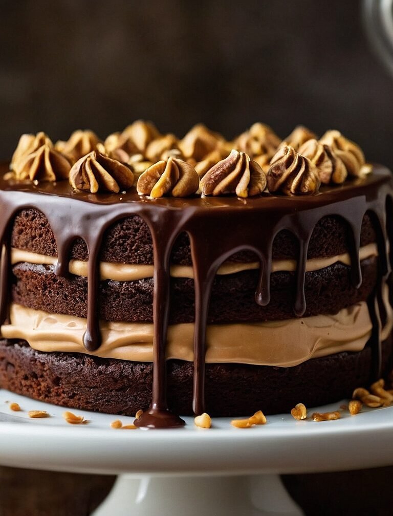 Peanut butter chocolate cake