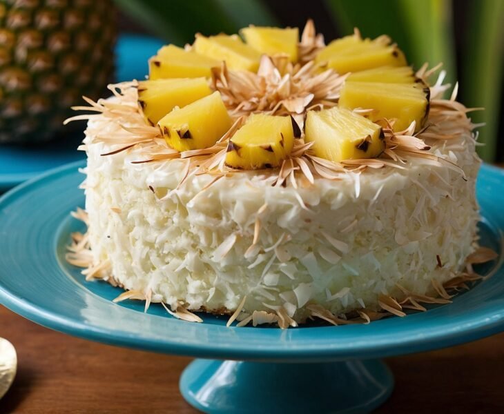 Pineapple coconut cake