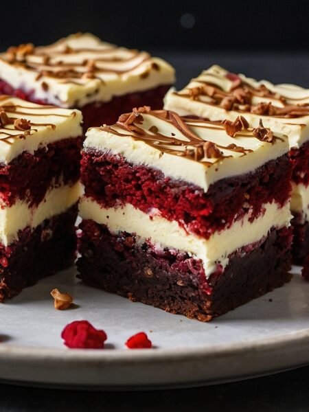 Red velvet cheesecake brownies