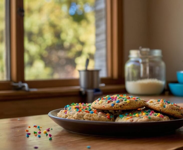 Vegan Funfetti Cookies