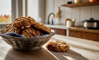 Vegan pumpkin oatmeal cookies