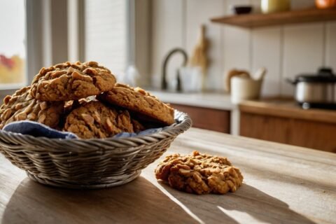 Vegan pumpkin oatmeal cookies