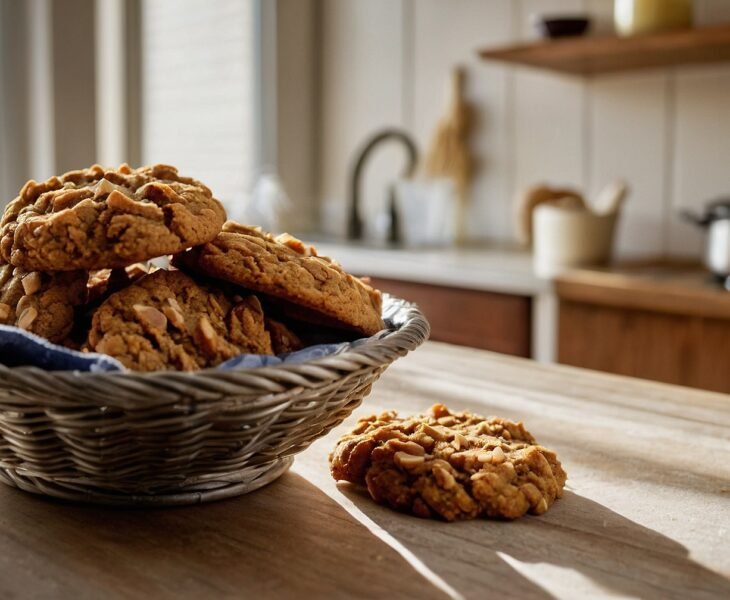 Vegan pumpkin oatmeal cookies