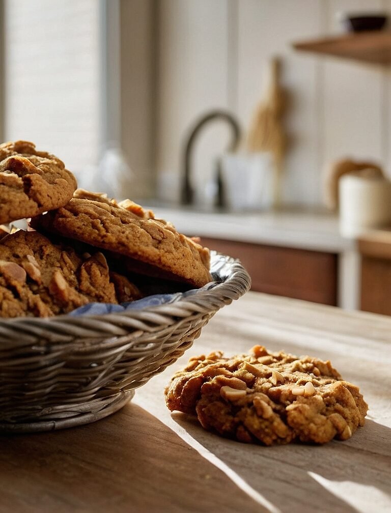 Vegan pumpkin oatmeal cookies