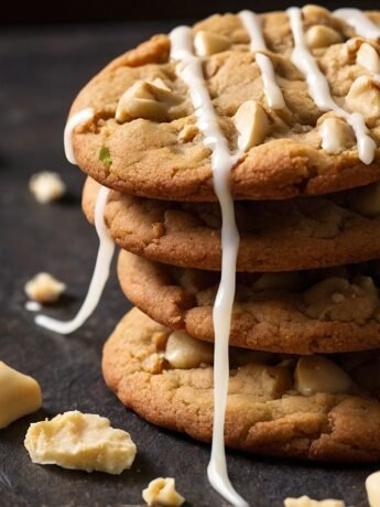 White chocolate macadamia nut cookies