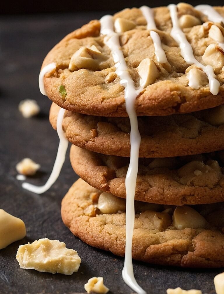 White chocolate macadamia nut cookies